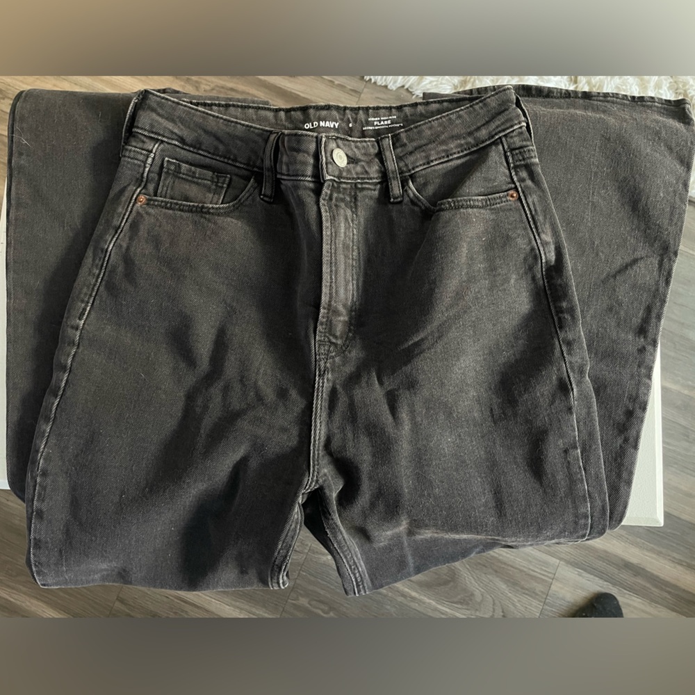 Old Navy Higher High Rise Flare Jeans - Black